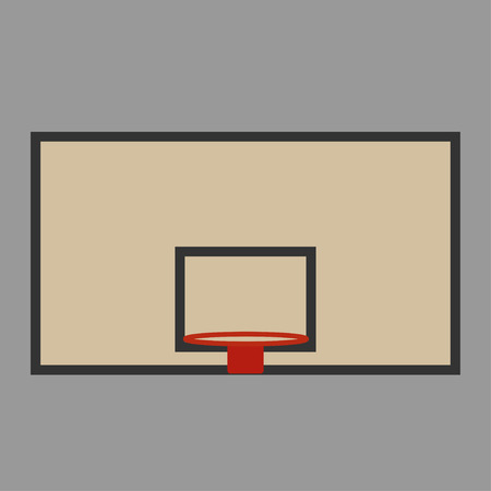 basket shield and ring for the basketball vectorのイラスト素材