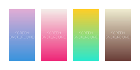 set of gradient backgrounds for device screen vectorのイラスト素材