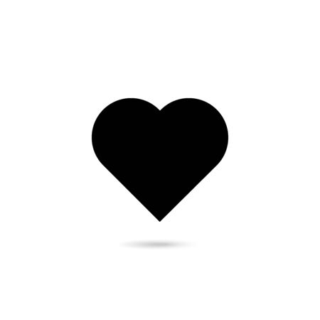 modern design heart icon love concept vector illustrationのイラスト素材