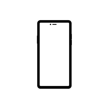 Modern illustration with mobile phone. Smartphone icon vector,のイラスト素材