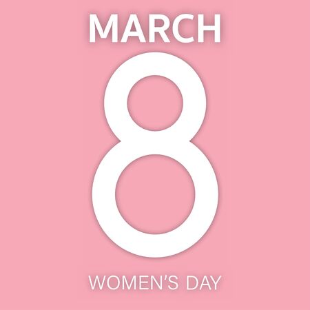 eight of march happy women's day vector illustration