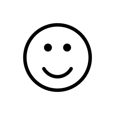 smiley happy face smile icon isolated vector illustrationのイラスト素材
