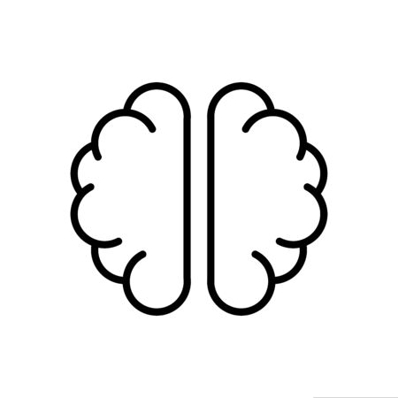 human brain icon mind concept isolated vector illustrationのイラスト素材