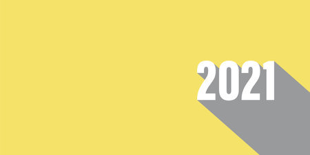 Color of the year 2021 vector illustration. Illuminating yellow, ultimate gray. colors background. Fashion colors. Trend modern colour.のイラスト素材