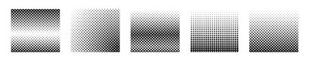 halftone vector gradient seamless dot background. geometric fade texture.のイラスト素材