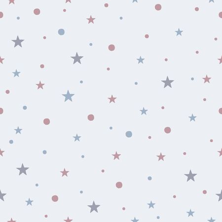 Cute Pattern with abstract objectsのイラスト素材