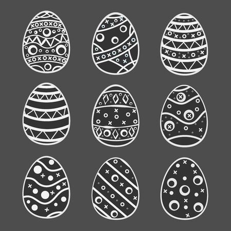 Happy Easter Eggs. Modern Design. Vector Illustrationのイラスト素材