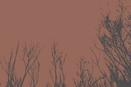 Silhouettes of Trees on subtle background. Tree Pattern. Vector illustrationのイラスト素材