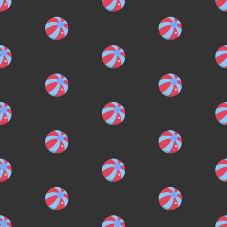 Seamless Pattern with colorful balls. Vector Illustrationのイラスト素材