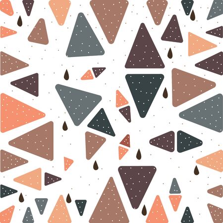 Cute Scandinavian Terracotta Pattern in modern colours. Modern abstract art for prints.  Nordic...