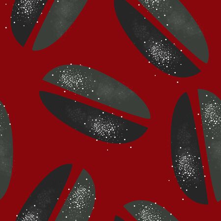 Cute Scandinavian Terracotta Pattern in modern colours. Modern abstract art for prints.  Nordic Design.のイラスト素材