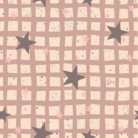 Seamless Abstract Background with stars. Vector Illustrationのイラスト素材