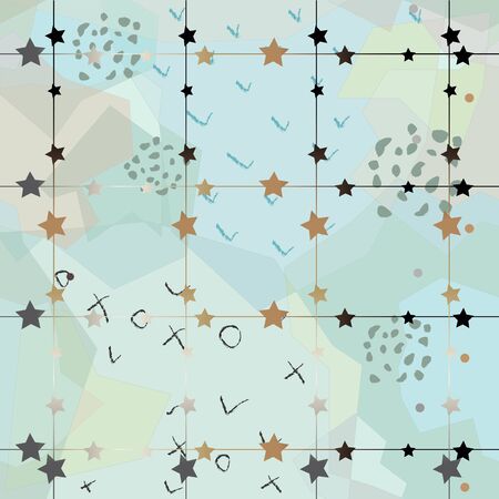 Cute Background with golden stripes on subtle blue background. Vector Illustrationのイラスト素材