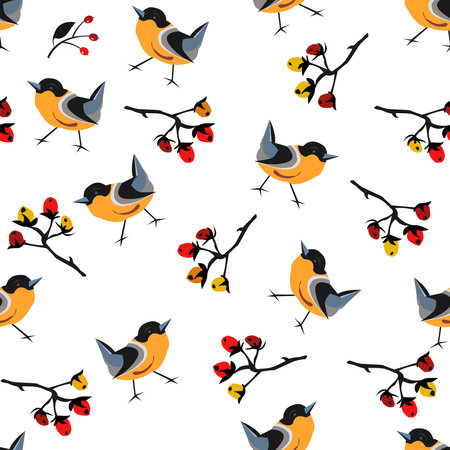 Hand Drawn Floral Seamless Pattern on subtle background. Vector Illustrationのイラスト素材