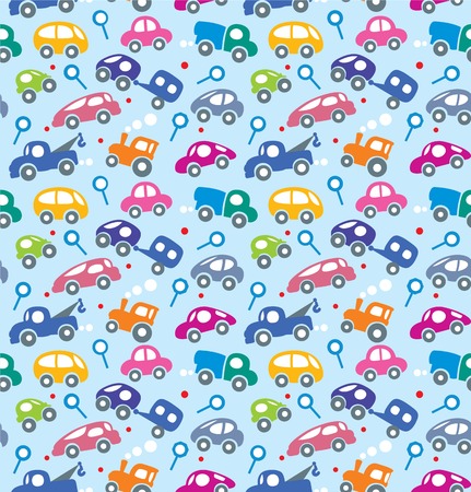 Cars  Seamless pattern のイラスト素材