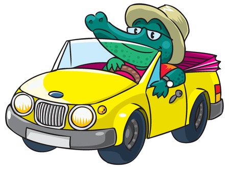 Crocodile-driverのイラスト素材
