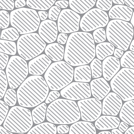 Seamless pattern or background of paving stones texture in the style of engravingのイラスト素材