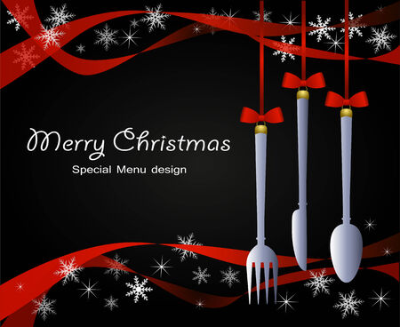 Illustration for Christmas menuのイラスト素材