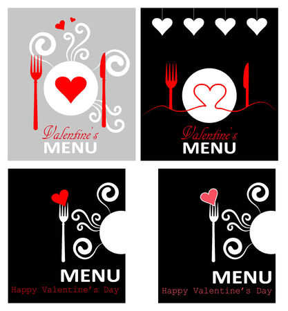 special menu design for valentine s dayのイラスト素材