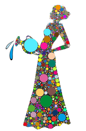 Aquarius, sign of the zodiacのイラスト素材