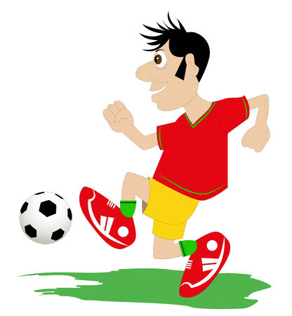 football playerのイラスト素材