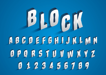 Vector of modern stylized font and alphabetのイラスト素材