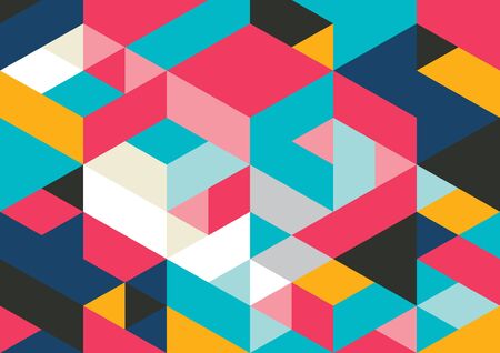 Vector of modern geometric pattern and backgroundのイラスト素材