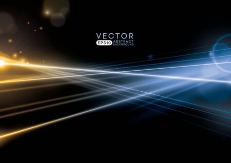 Vector of modern abstract rays of light and backgroundのイラスト素材