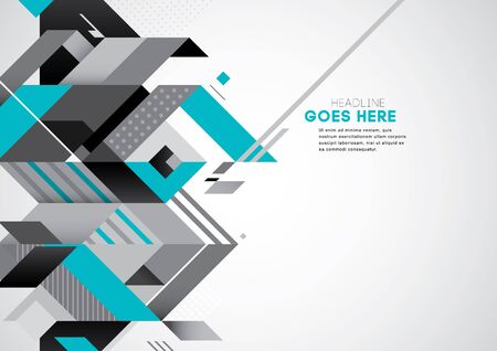 Vector of modern abstract geometric backgroundのイラスト素材