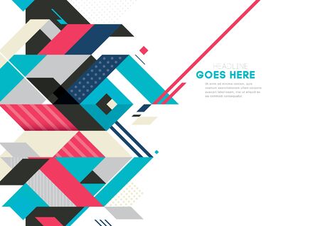 Vector of modern abstract geometric backgroundのイラスト素材