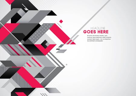 Vector of modern abstract geometric backgroundのイラスト素材