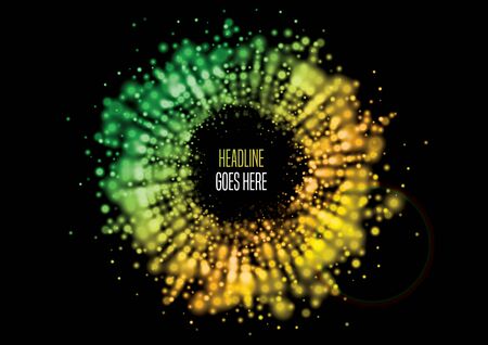 Vector of modern abstract circle halftoneのイラスト素材