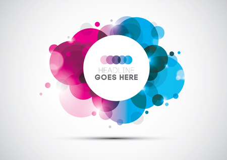 Creative design of a modern abstract circular pattern and background.のイラスト素材