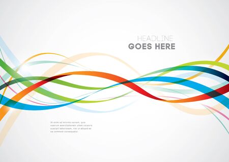 Vector of modern ribbon element and backgroundのイラスト素材