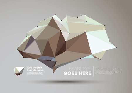 Vector of modern futuristic polygonal backgroundのイラスト素材