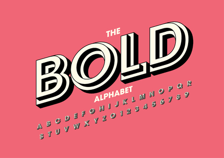 Vector of modern abstract font and alphabetのイラスト素材