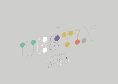 Vector of stylized westin alphabet and fontのイラスト素材