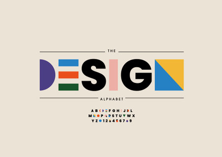 Vector of stylized design alphabet and fontのイラスト素材