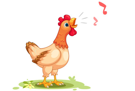 Cartoon vector illustration of henのイラスト素材