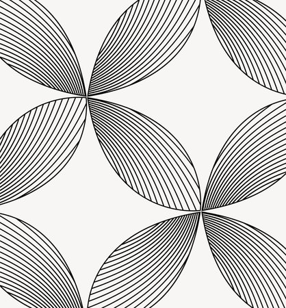 The geometric abstract pattern. Seamless vector background. white and black texture. Graphic modern patternのイラスト素材