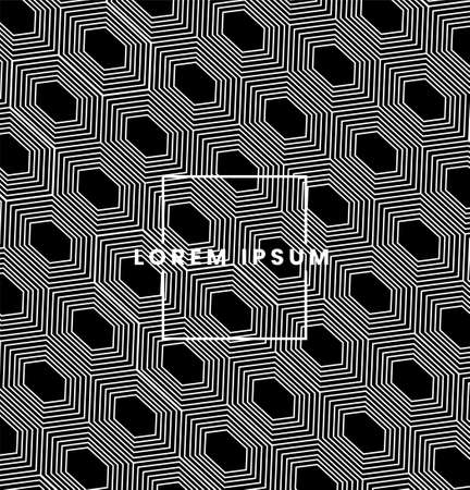 Modern stylish abstract texture design and Repeating geometric tiles from striped elements.のイラスト素材