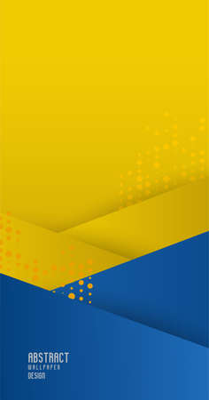 Abstract background modern hipster futuristic graphic and Yellow background with stripes and Vector abstract background texture design, bright poster, banner yellow and blue background Vector stylesのイラスト素材