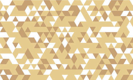 Geometric vector with triangle shapes design in yellow and gold color mode pattern with white and...