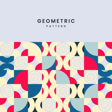 Geometrical pattern design with text on it and colorful texture with multi-shapes background, and geometric element style, used for cover design, business presentations, illustration and vectorのイラスト素材