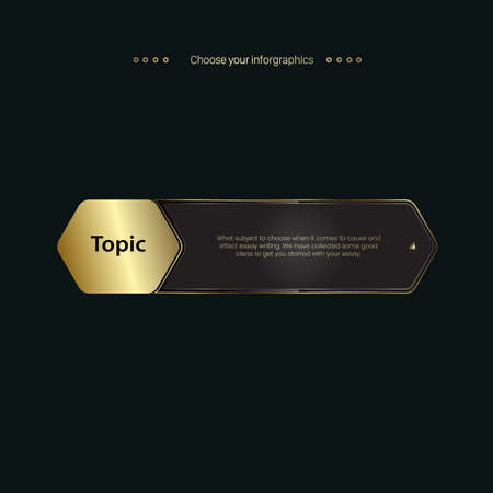 Trendy Premum banner, button, symbol, icon, steps of work plan templates and multipurpose Infographic Vector, illustration design on a dark backgroundのイラスト素材