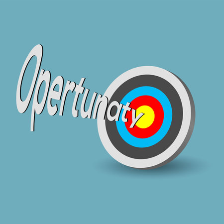 3ds colorful target, goal, aim object in vector, illustrations. use for opertunaty with the target 3d for archery sports or business marketing goal concepts designのイラスト素材