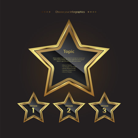 star design on dark background vector illustration eps10 graphic flat designのイラスト素材