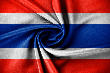 Flag of Thailand and Thai Nation flag designの写真素材