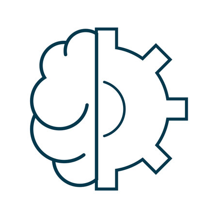 Artificial intelligence processor chip icon, and vector symbol for graphic design, symbol, web site, social media, mobile app, illustrationのイラスト素材
