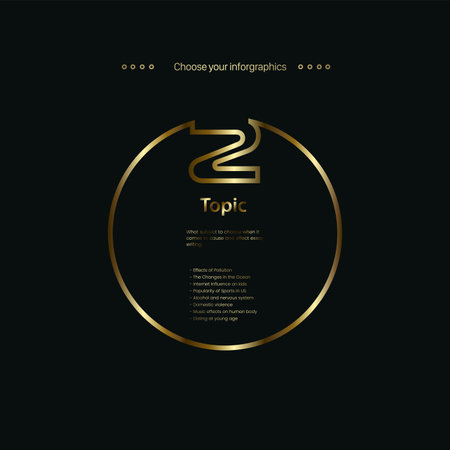 A luxury infographic vector design, a luxury box line multipurpose Infographic buttons designのイラスト素材